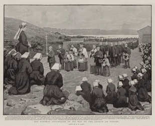 Le Cortège Funèbre en Route vers l